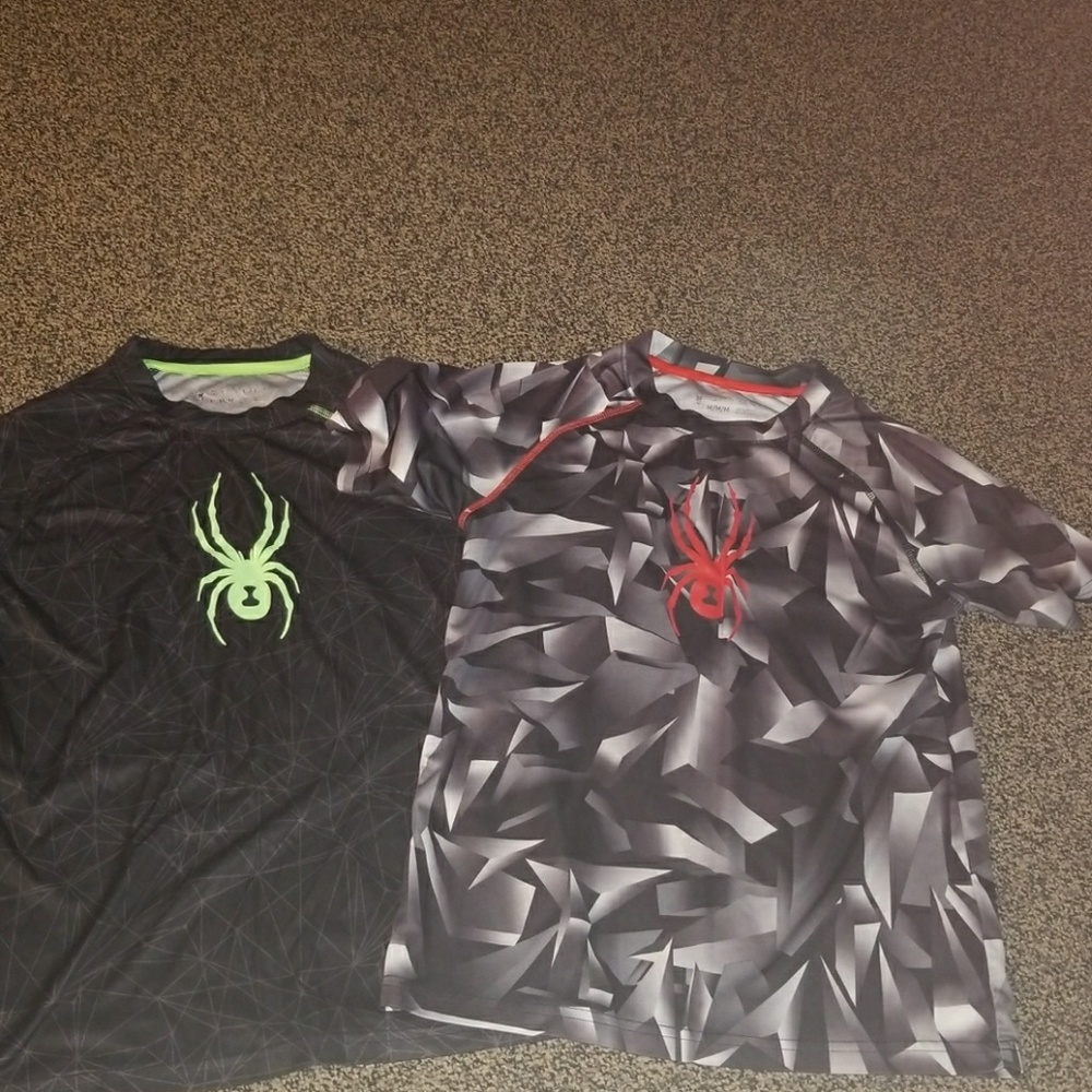 Dry fit style Spyder tees.